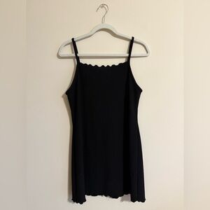 Forever 21 Black Ribbed Mini Dress